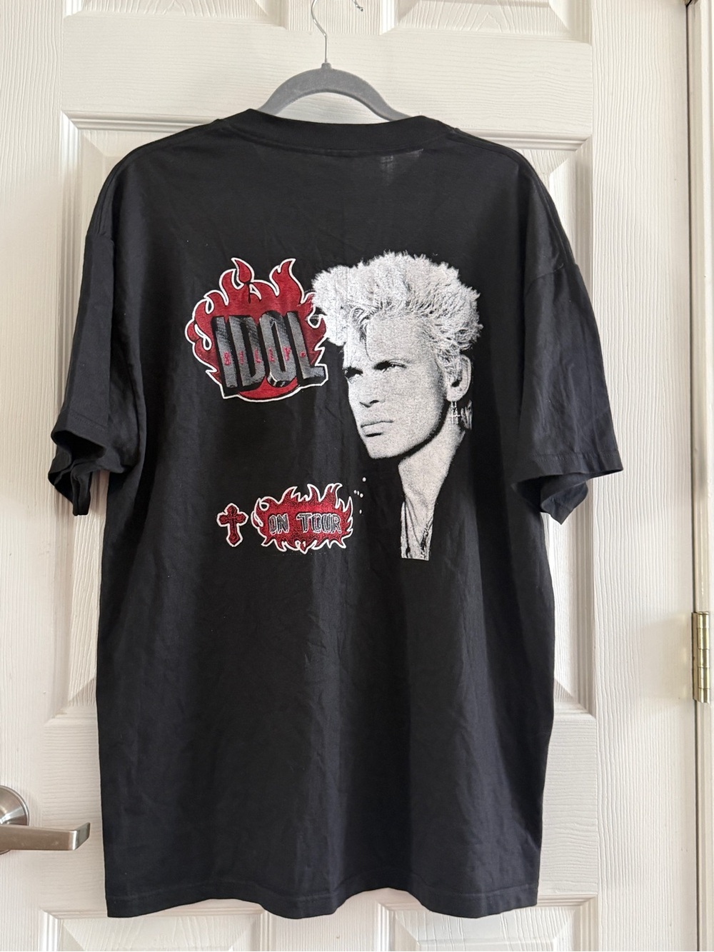 Vintage 1990 Billy Idol Charmed Life Tour Shirt Hanes Beefy-T RK Stratman M/L